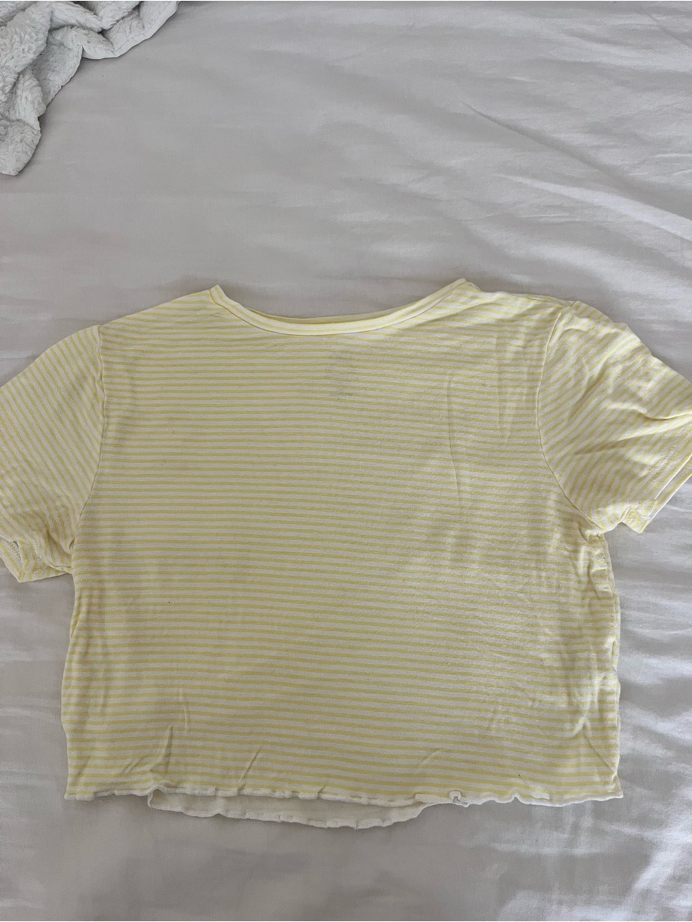 PacSun Yellow and White Striped Tee